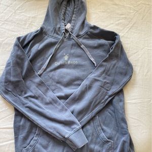 Faded blue classic dutch bros hoodie